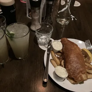 Fish N Chips with ginger beer