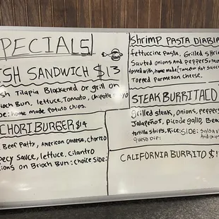 Don&apos;t skip the daily specials, always fresh, hot, and filling!