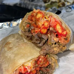 Hot Cheetos Burrito