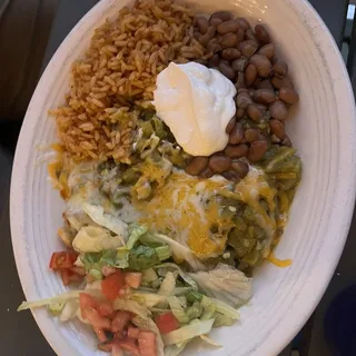 Blue Corn Chicken Enchilada