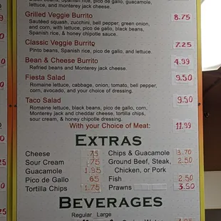 Vegetarian Menu