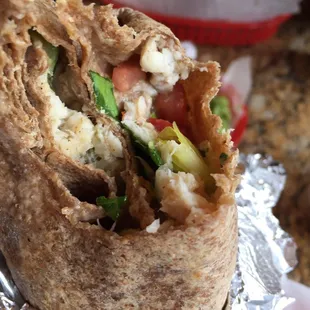 Garlic lime burrito