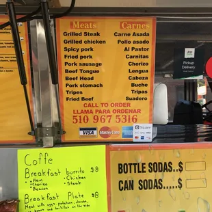 Meat options for most anything they serve