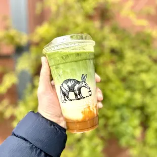 Caramel Matcha Latte