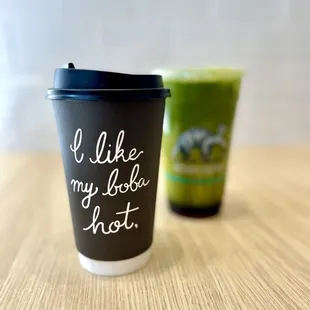 Matcha Lattes Hot and Cold