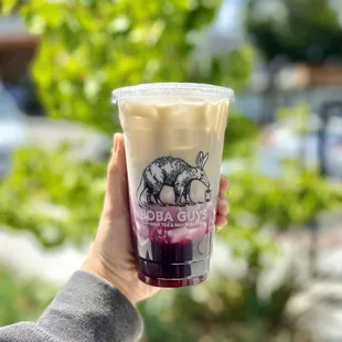 Blueberry Cornmilk w/ Almond Jelly