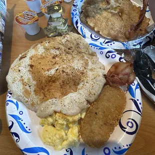 Groundhog Day breakfast plates
