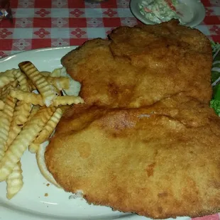 Full breaded pork tenderloin sandwich!