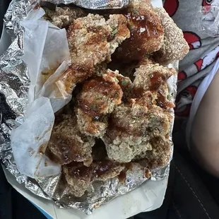 deep friend riblets w "creole" sauce