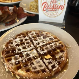 Funnel cake waffle