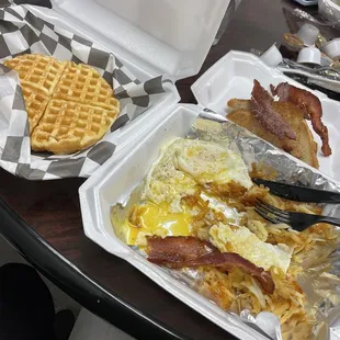 Waffle bacon meal was &quot;bussin&quot;