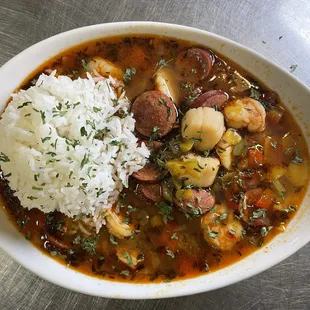 Seafood gumbo
