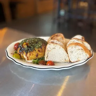 Fried burrata &amp; sourdough