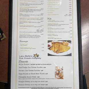 Dinners, sides, &amp; desserts