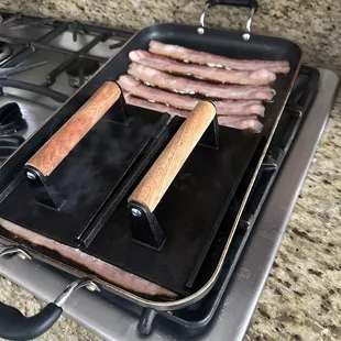 Legit smoked bacon. Delicious!