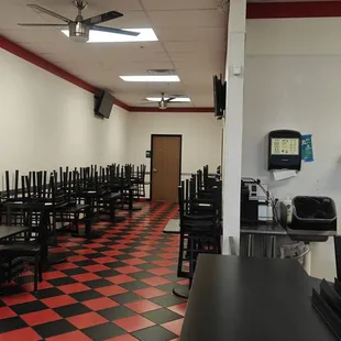 the interior of a restaurant