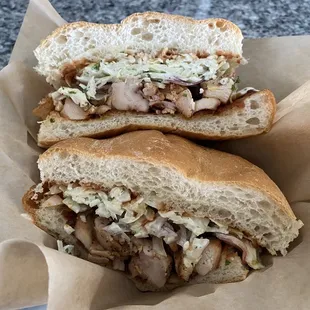 BBQ chicken sandwich