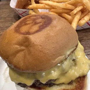 Double cheeseburger. Cheese was rich and flavorful complemented the burger perfectly