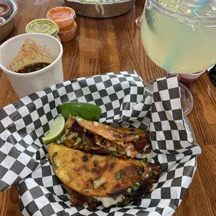 Quesabirra Tacos Margarita Quesadilla