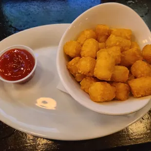 Tater tots  very crispy fresh oil used