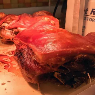 the meat on the counter