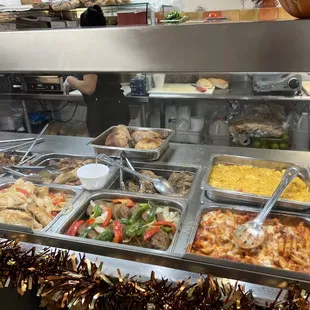 a variety of food items