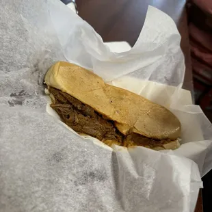 Ropa vieja sandwich