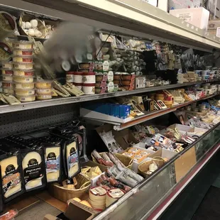 a variety of cheeses