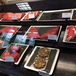 meat on display