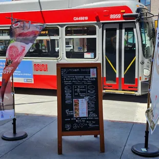 Diagram of what's in the burger helps.