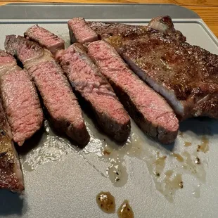 Love a medium-rare ribeye!