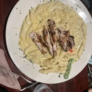 Grilled Chicken Pasta Alfredo