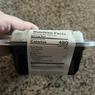 Nutrition facts