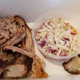 Pulled pork and coleslaw