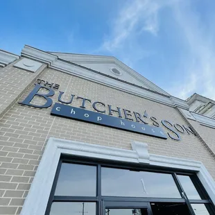 the front of the building