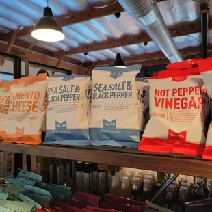 Gourmet potato chips.