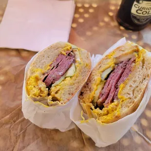 Pastrami on Cibatta, everything was fantastic! 13.99