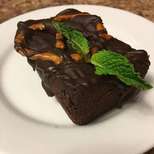 Pretzel Crusted Brownie