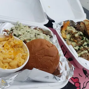 Florida Boy Sandwich and 1 Meat 2 Sides Mmmm...