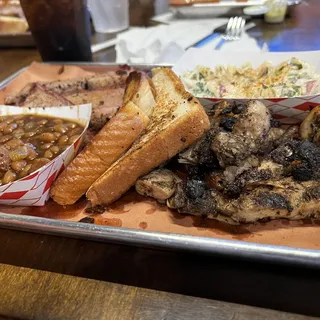 2 Meats and 2 Sides Plate Combo