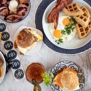 food, waffles