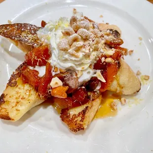Maple peach french toast