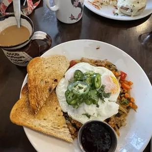 The buttered tin hash skillet