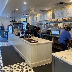 The area you order from. Bright yellow, cheery decor!