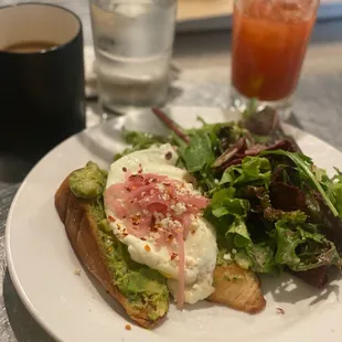 a plate of food on a table