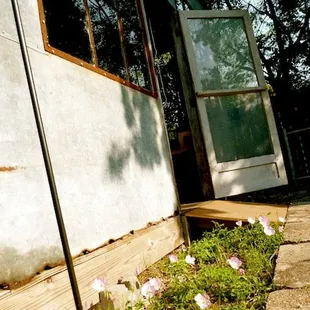 outside