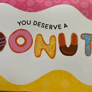 you deserve a donut