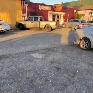 cars parked in a parking lot