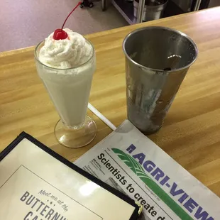 Authentic malt shake!