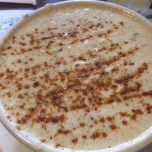 Bowl of cream of crab